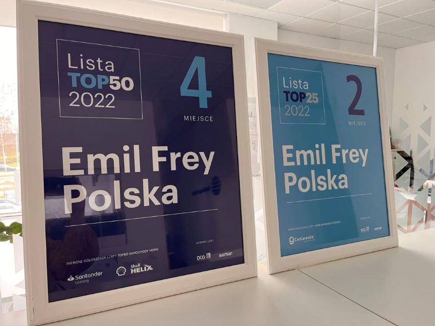 Nagrody dla Grupy Emil Frey Polska na Gali FORUM TOP100